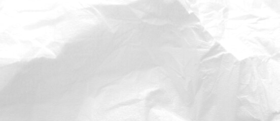 Background Crumpled Paper Poster Photo Effect Mockup, Paper texture overlay effect white color transparent