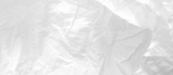 Background Crumpled Paper Poster Photo Effect Mockup, Paper texture overlay effect white color transparent