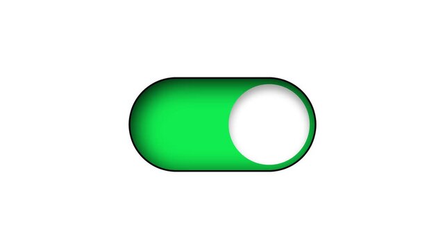 Toggle Switch Animation  Red to Green On Off Button