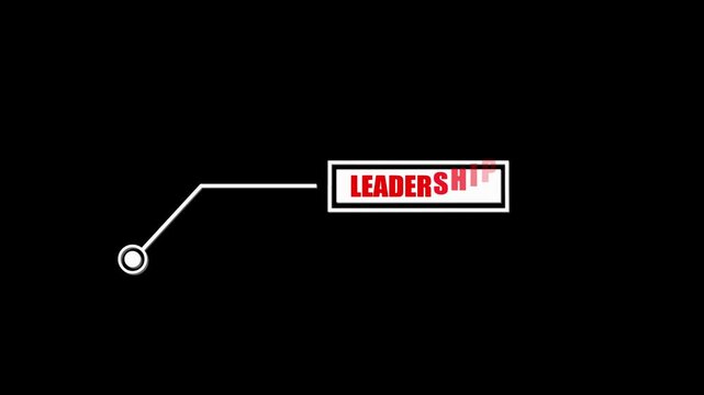 Futuristic Callout Box with Pointer on 4k video Black Background speech bubble text box