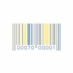 Barcode with numbers 00070 00001 on a white background.