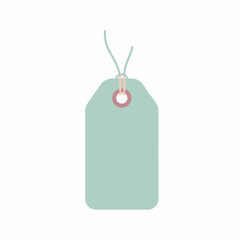 Mint Green Price Tag with String for Retail or Gift.
