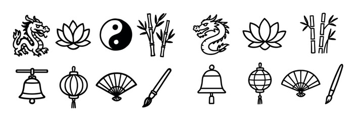 Oriental Culture Icons