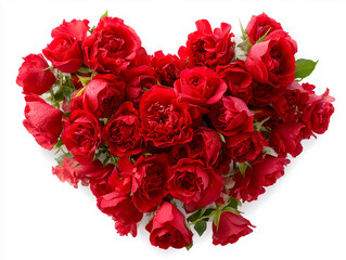 Blumenherz aus  Rosen &ndash; Symbol f&uuml;r Liebe und Romantik