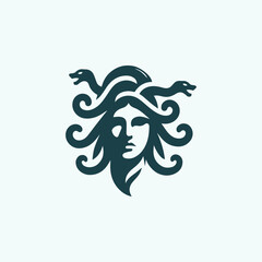 Medusa Gorgon Goddess Logo