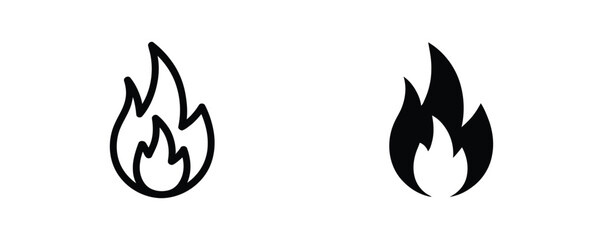 Ignite your designs with these fiery flame icons, perfect for adding a touch of passion and energy to your projects with bold, impactful style and sleek, modern flair