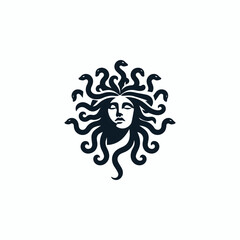 Medusa Gorgon Goddess Logo