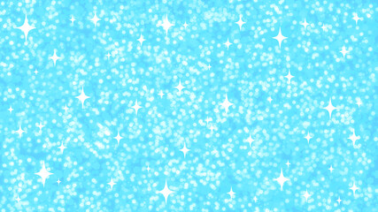 爽やかな水色のキラキラ背景　光　ラメ　青