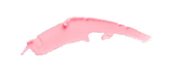 Pink clay texture on transparent background.