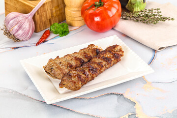 Beef kebab minced meat shashlik