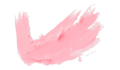Pink clay texture on transparent background.