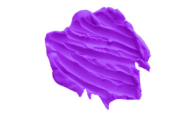 Purple clay texture on transparent background.