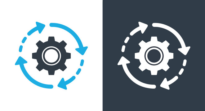 Educator teaching students icon - Vector icon symbol for website - Icon vector - Blue icon vector - Line and glyph solid icon and logo template