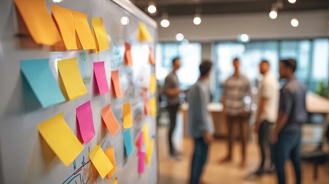 Remote team collaboration virtual workspace digital whiteboard sharing office environment close-up view innovative teamwork concept