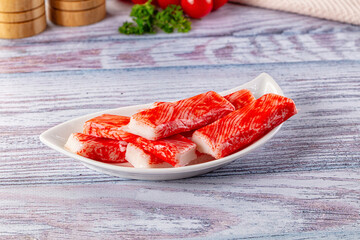 Crab stick surimi fish meat