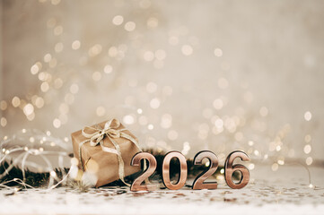 2026 text background. New year and business concept strategy.