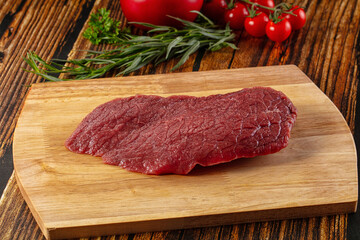 Raw classic beef steak for grill