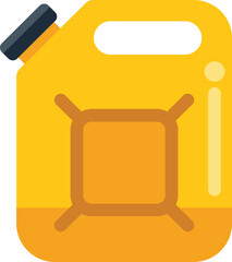 Jerrycan containing flammable liquid, ideal for storing and transporting gasoline or diesel for vehicles