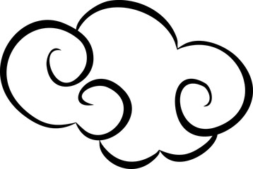 Chinese New Year Cloud Line