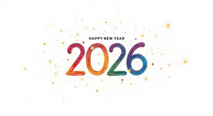 Elegant 2026 New Year backdrop with glitter, bokeh lights, and festive atmosphere
