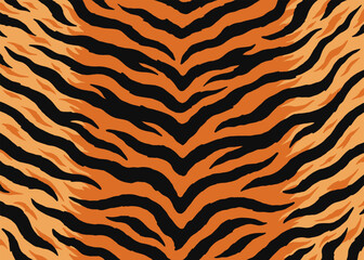 Tiger skin background pattern design. Animal print vector illustration background. Wildlife fur skin design illustration for web, home decor, fashion, surface, graphic design