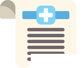 Obraz premium Medical record icon showing patient information for hospitals and clinics