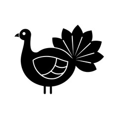 minimalist turkey icon 