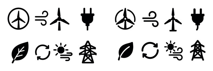 Wind Energy Icons