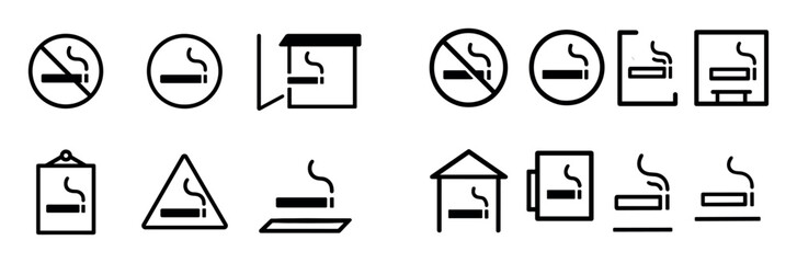 Smoking Area Icons
