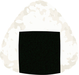 Onigiri/rice ball illustration, Salt, salted rice balls, Japan / おにぎり・おむすびのイラスト 塩 塩むすび 日本