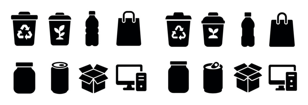 Waste Sorting Icons