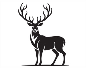 Stag silhouette illustration symbolizing nature and wilderness