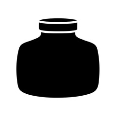 Glass jar icon vector. bottle illustration sign. conservation symbol on white background.
