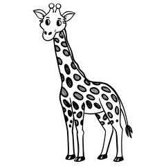 Fototapeta premium giraffe vector illustration