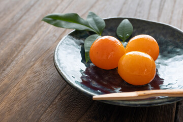 金柑の甘露煮　和風