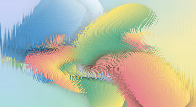 Abstract pastel explosion of colors and textures - Powered by Adobe