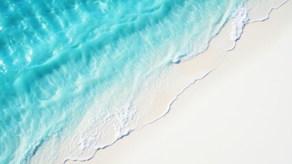 Tranquil Waves on Sandy Beach Shoreline