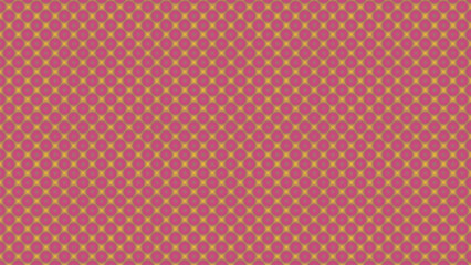 Dense pattern of small pink circles on a yellow grid