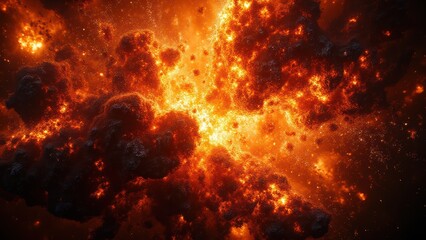Fototapeta premium Explosive Cosmic Gas Cloud in Space