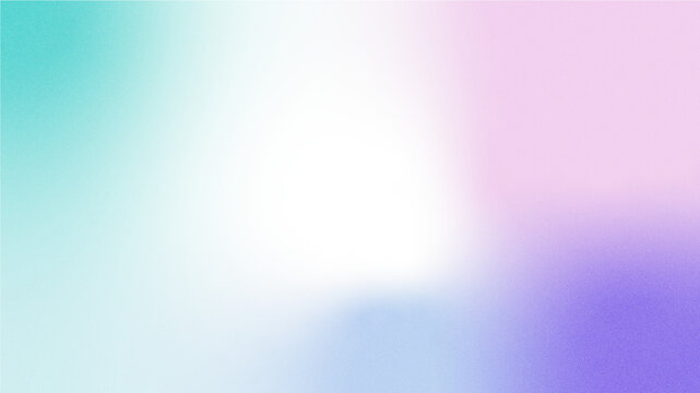 Abstract cyan pink purple color smooth blurred gradient with grain texture effect isolated on transparent background. 