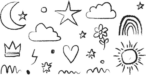 Abstract geometric design with bold colors and clean lines