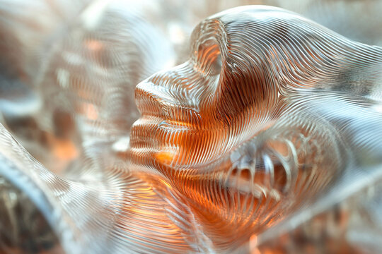 Digital Soundwave Visualization with Glowing Particles and Abstract Acoustic Flow