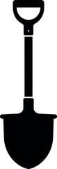 Gardening spade tool silhouette icon vector