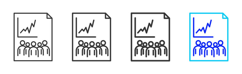 Mutual Funds icon set collection in creative outline style for business featuring smooth line variation suitable for financial freedom strategy and digital growth