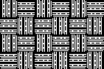 Abstract seamless line art pattern with vertical and horizontal lines.