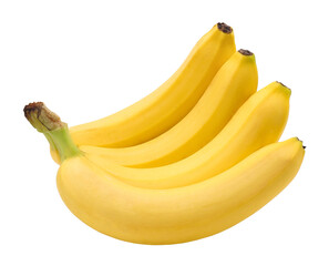 Bunch of bananas isolated, transparent PNG, PNG format, cut out, cut out