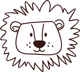 Cute Animal Head Illustration