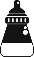 Baby bottle icon represents infant feeding, childcare, and nourishment, essential for a baby's growth and development