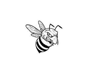 Head Mascot Logo Illustration