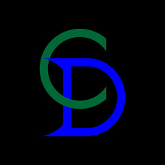 C D letter logo